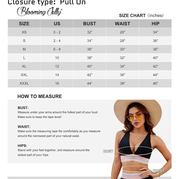 NWT Swim Top- Blue & Rainbow Zigzag  – Size Large (Blooming Jelly) - Picture 10 of 12